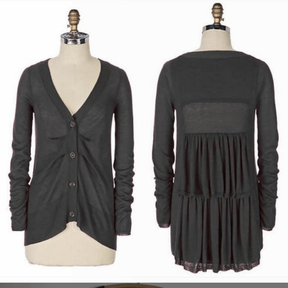 Anthropologie Moth Havasu Falls Cardigan Charcoal